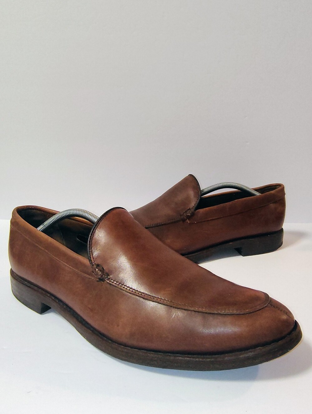 Allen Edmonds Steen Men's Leather Handcrafted Slip-On Dress Loafers Brown 11